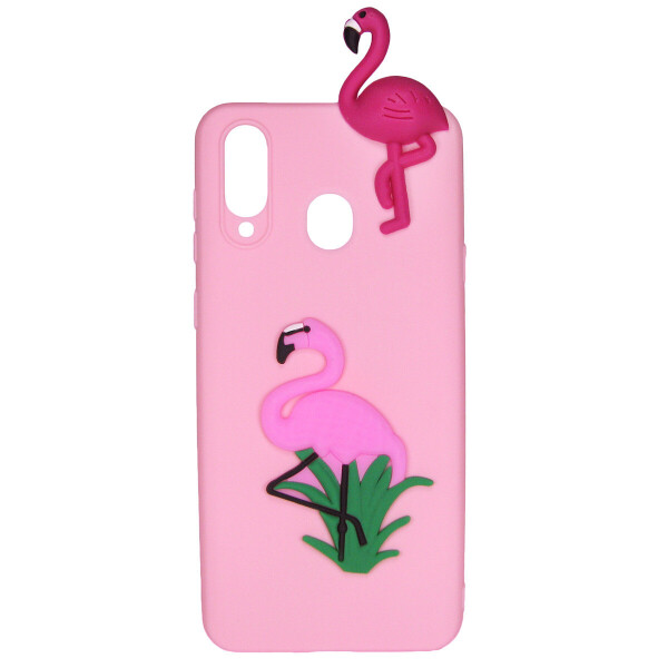 

Чехол Cartoon 3D Case для Samsung A405 Galaxy A40 Фламинго