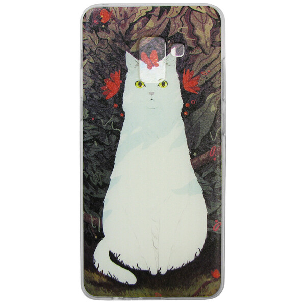 

Чехол с рисунком Printed Silicone для Samsung A530 Galaxy A8 2018 Кошка