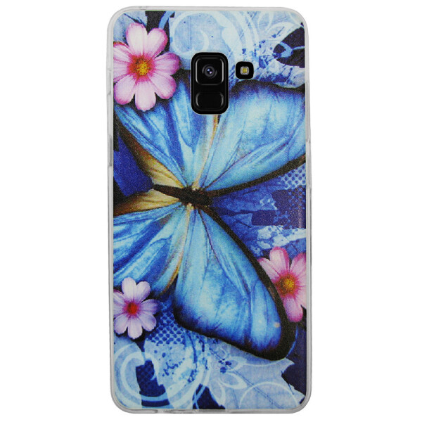 

Чехол с рисунком Printed Silicone для Samsung A530 Galaxy A8 2018 Бабочка