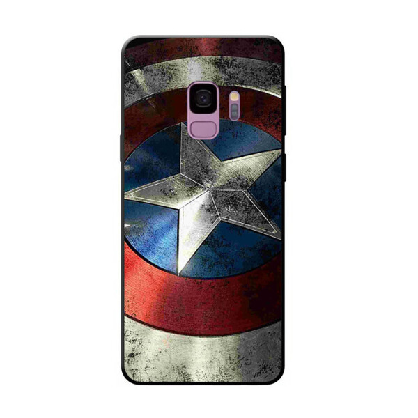 

Чехол с рисунком Printed Silicone для Samsung A605 Galaxy A6 Plus 2018 Щит Капитана Америки