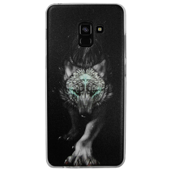 

Чехол с рисунком Printed Silicone для Samsung A730 Galaxy A8+ 2018 Волк