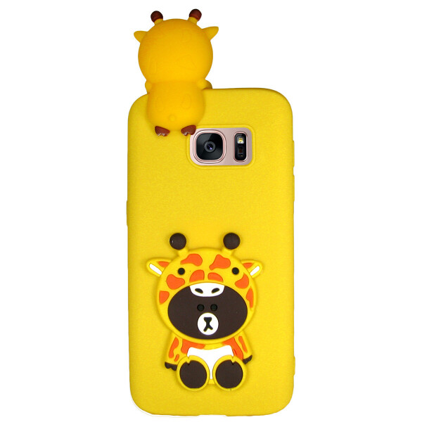 

Чехол Cartoon 3D Case для Samsung G935 Galaxy S7 Edge Жираф