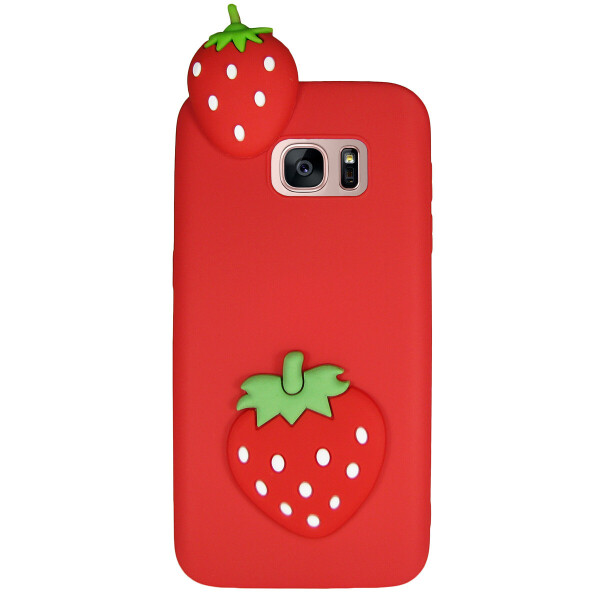 

Чехол Cartoon 3D Case для Samsung G935 Galaxy S7 Edge Клубничка