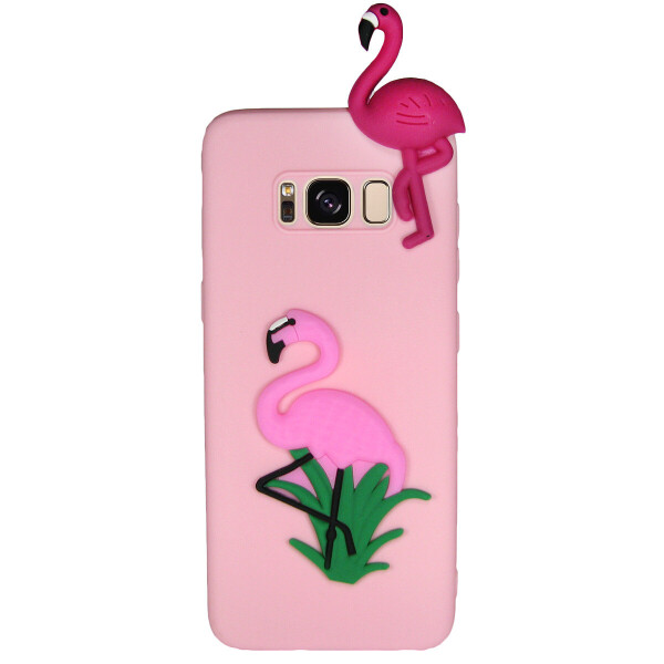

Чехол Cartoon 3D Case для Samsung G950 Galaxy S8 Фламинго