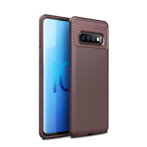 

Чехол Carbon Case Samsung G975 Galaxy S10 Plus Коричневый