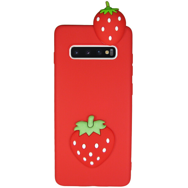 

Чехол Cartoon 3D Case для Samsung G975 Galaxy S10 Plus Клубничка