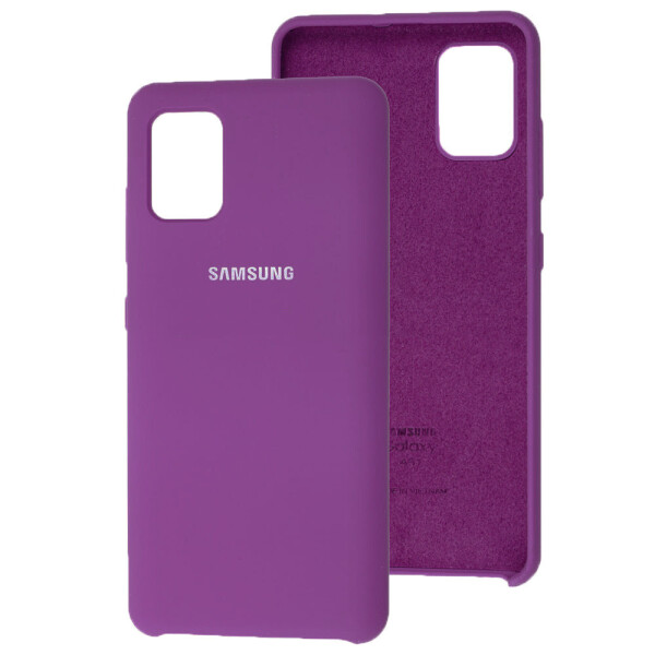 

Чехол Silicone Case для Samsung Galaxy A51 Dark Lilac