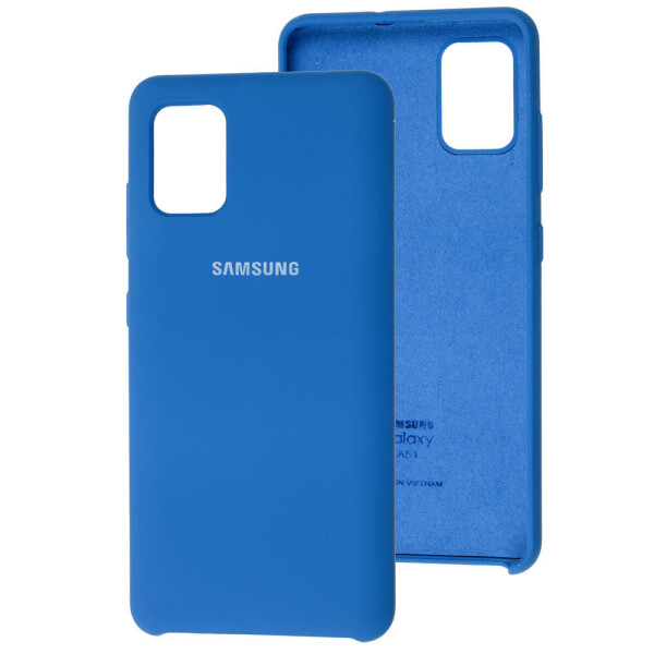 

Чехол Silicone Case для Samsung Galaxy A51 Light Blue