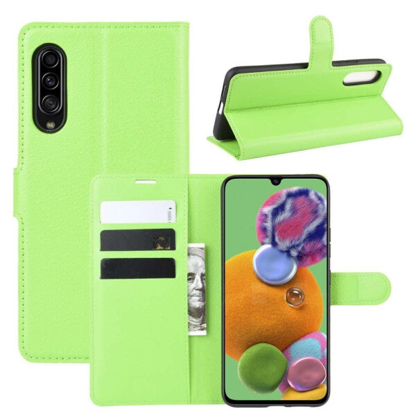 

Чехол-книжка Litchie Wallet для Samsung Galaxy A90 5G Green