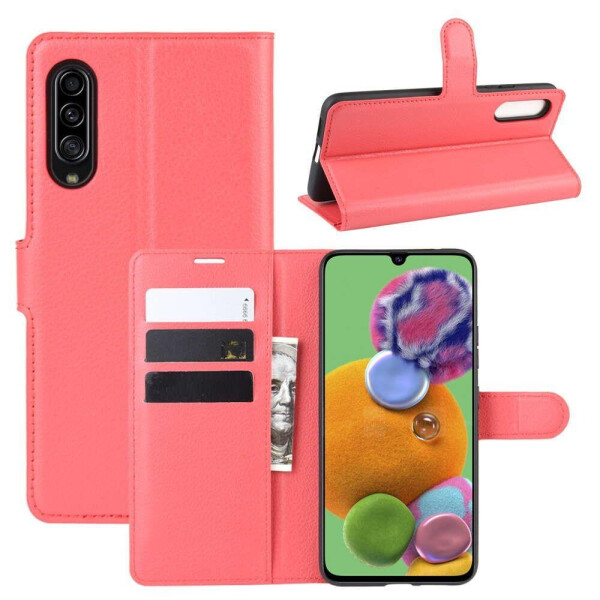 

Чехол-книжка Litchie Wallet для Samsung Galaxy A90 5G Red