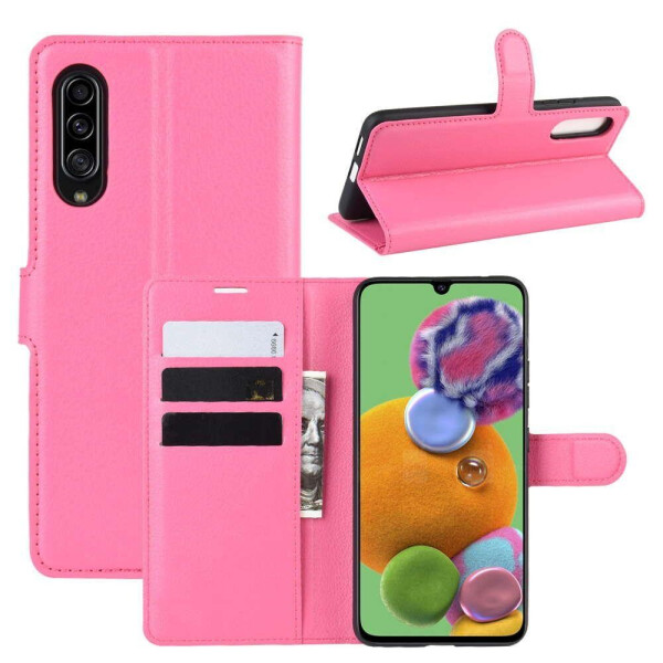 

Чехол-книжка Litchie Wallet для Samsung Galaxy A90 5G Rose