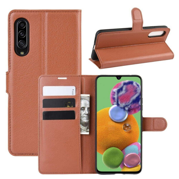 

Чехол-книжка Litchie Wallet для Samsung Galaxy A90 5G Brown