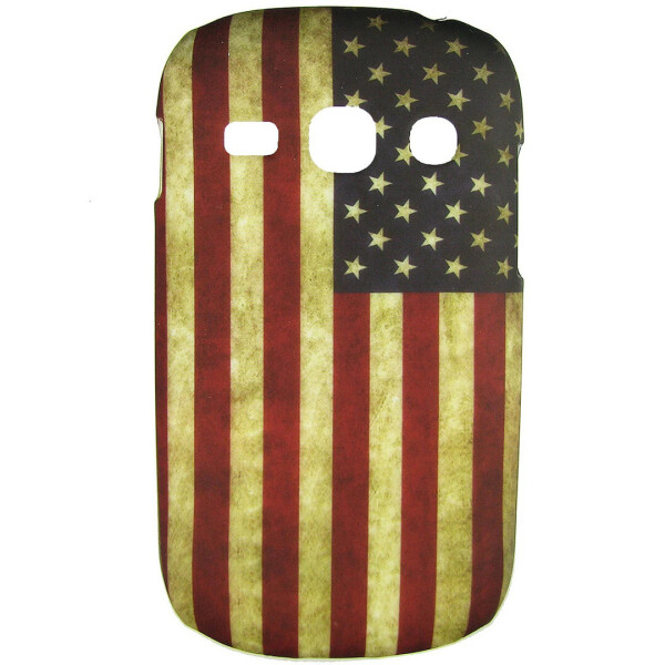 

Чехол с рисунком Printed Plastic для Samsung s6810 / s6812 Galaxy Fame Американский флаг