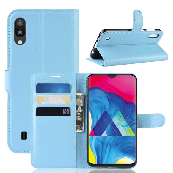 

Чехол-книжка Litchie Wallet для Samsung Galaxy M10 Голубой