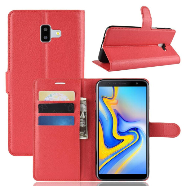 

Чехол-книжка Litchie Wallet для Samsung J610 Galaxy J6 Plus Красный