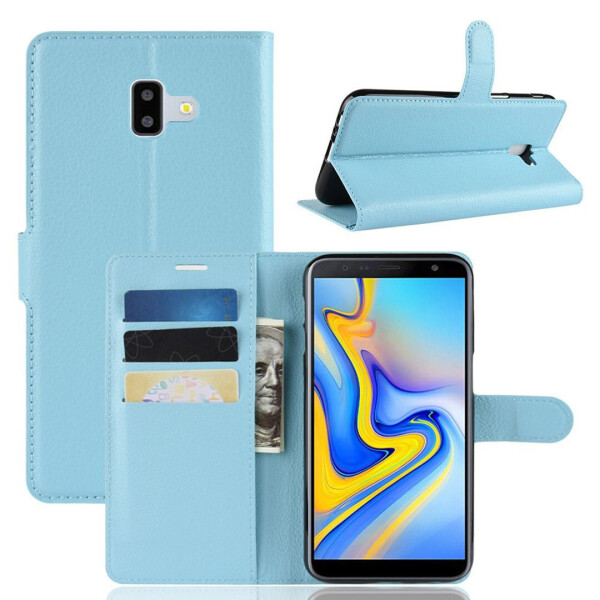 

Чехол-книжка Litchie Wallet для Samsung J610 Galaxy J6 Plus Голубой