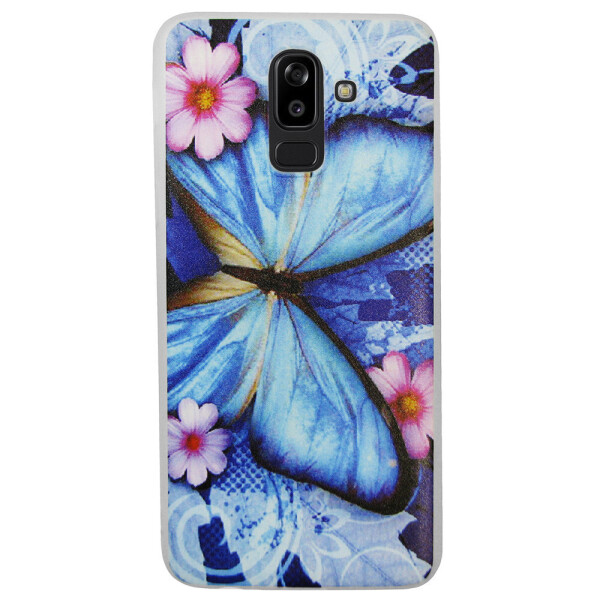 

Чехол с рисунком Printed Silicone для Samsung J810 Galaxy J8 2018 Бабочка