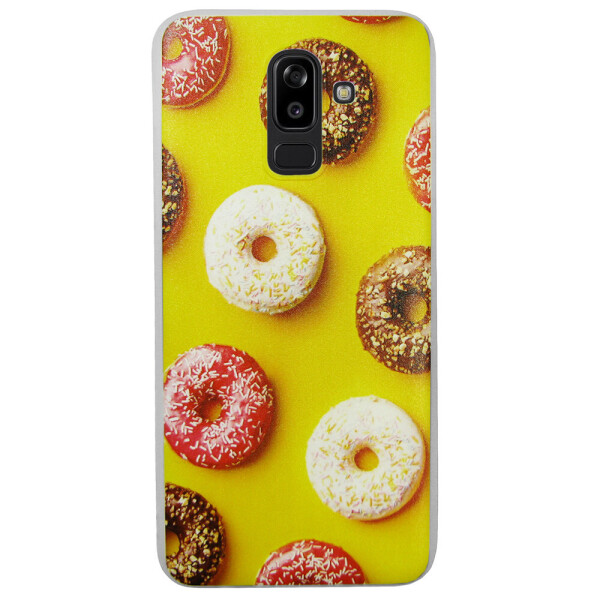 

Чехол с рисунком Printed Silicone для Samsung J810 Galaxy J8 2018 Пончики