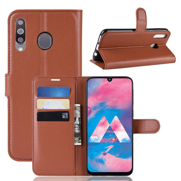 

Чехол-книжка Litchie Wallet для Samsung M305 Galaxy M30 / A40s Коричневый