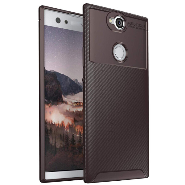 

Чехол Carbon Case Sony Xperia XA2 Plus Коричневый