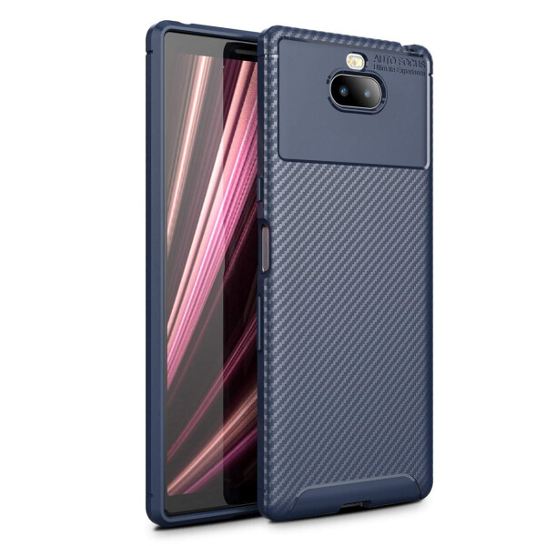 

Чехол Carbon Case Sony Xperia 10 Plus Синий