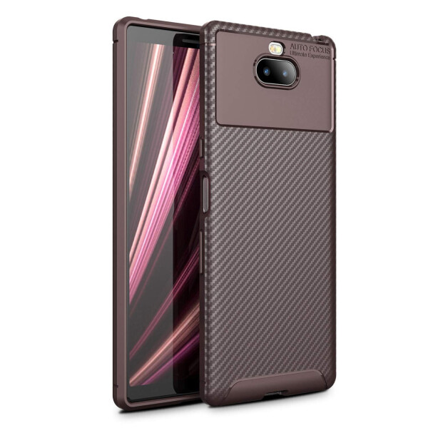 

Чехол Carbon Case Sony Xperia 10 Plus Коричневый