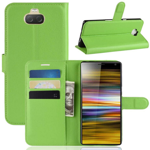 

Чехол-книжка Litchie Wallet для Sony Xperia 10 Plus Green