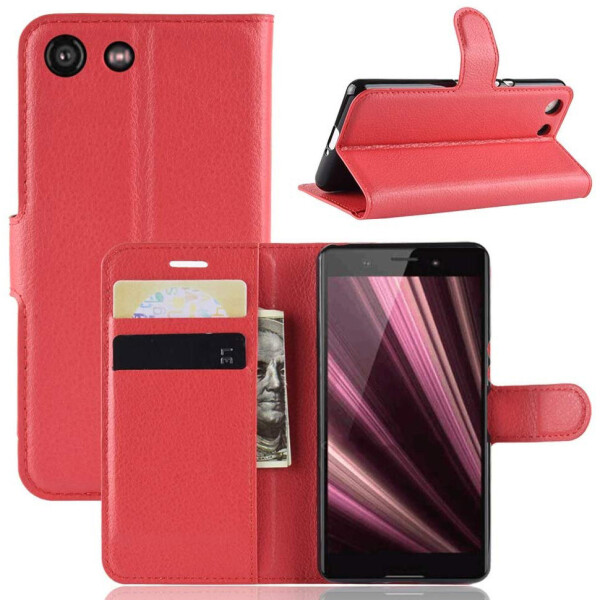 

Чехол-книжка Litchie Wallet для Sony Xperia Ace / XZ4 Compact Red