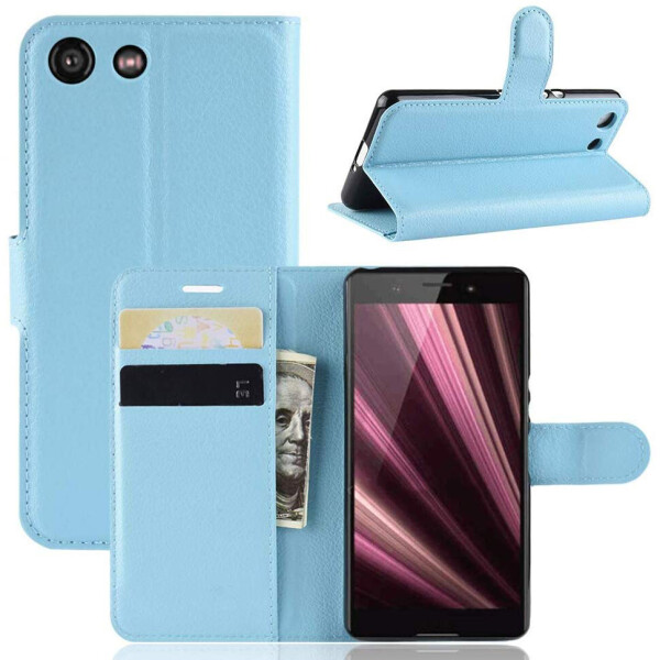 

Чехол-книжка Litchie Wallet для Sony Xperia Ace / XZ4 Compact Blue