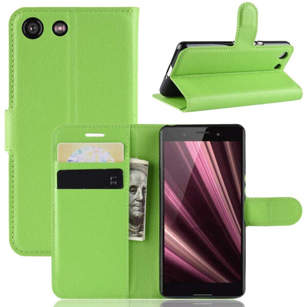

Чехол-книжка Litchie Wallet для Sony Xperia Ace / XZ4 Compact Green