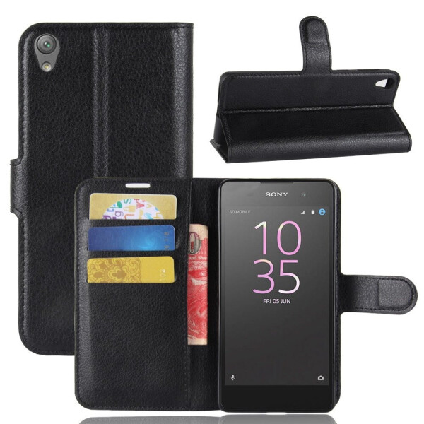 

Чехол-книжка Litchie Wallet для Sony Xperia E5 F3311 F3313 Черный