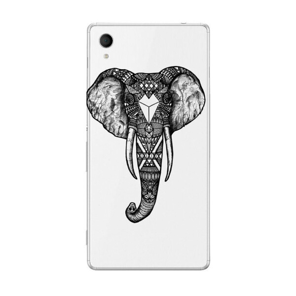 

Чехол с рисунком Printed Silicone для Sony Xperia M4 Aqua Слон