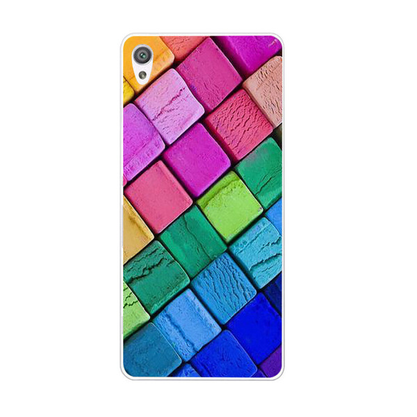 

Чехол с рисунком Printed Silicone для Sony Xperia XA Кубики
