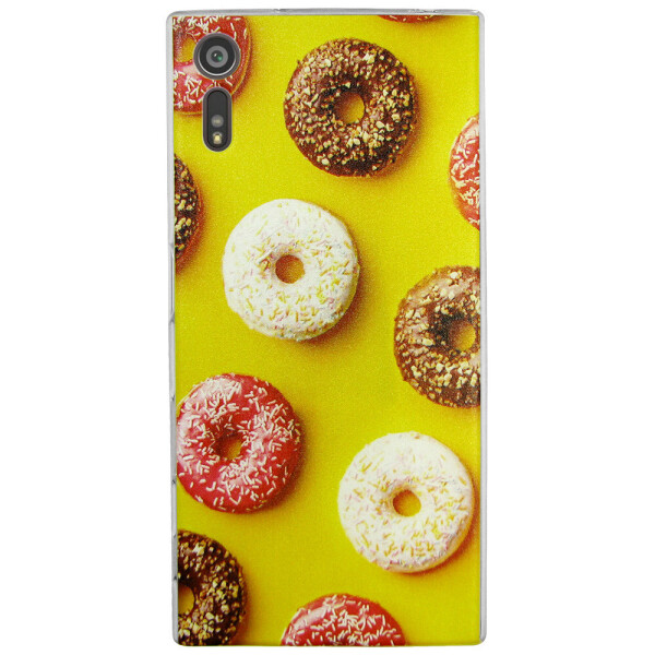 

Чехол с рисунком Printed Silicone для Sony Xperia XZ Пончики