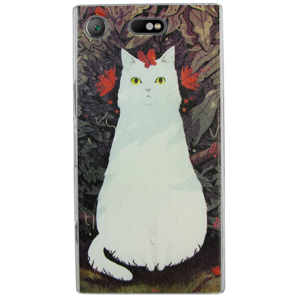 

Чехол с рисунком Printed Silicone для Sony Xperia XZ1 Compact G8441 Кошка