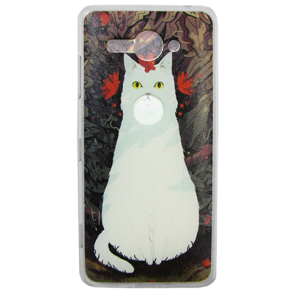 

Чехол с рисунком Printed Silicone для Sony Xperia XZ2 Compact Кошка