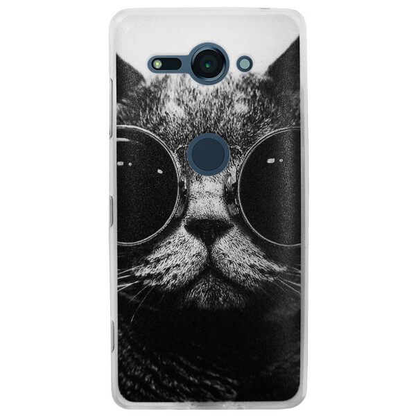 

Чехол с рисунком Printed Silicone для Sony Xperia XZ2 Compact Кот в очках
