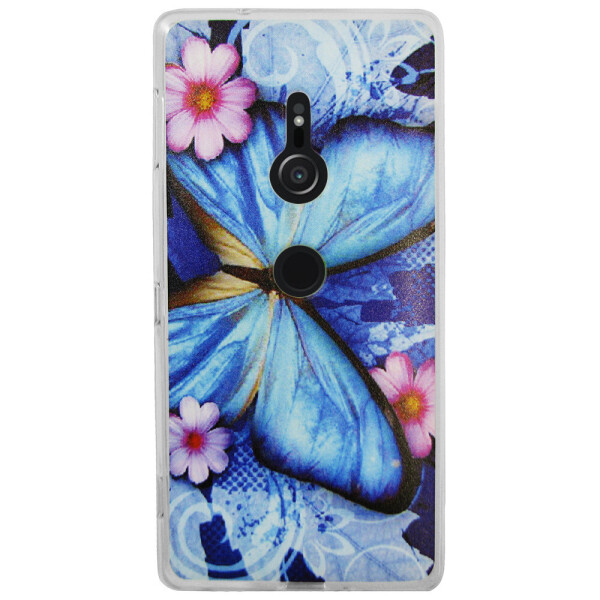 

Чехол с рисунком Printed Silicone для Sony Xperia XZ2 Бабочка