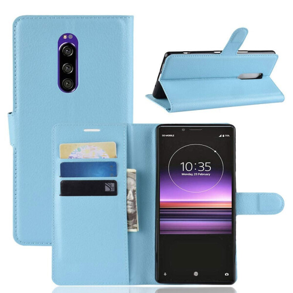 

Чехол-книжка Litchie Wallet для Sony Xperia XZ4 / Xperia 1 Голубой