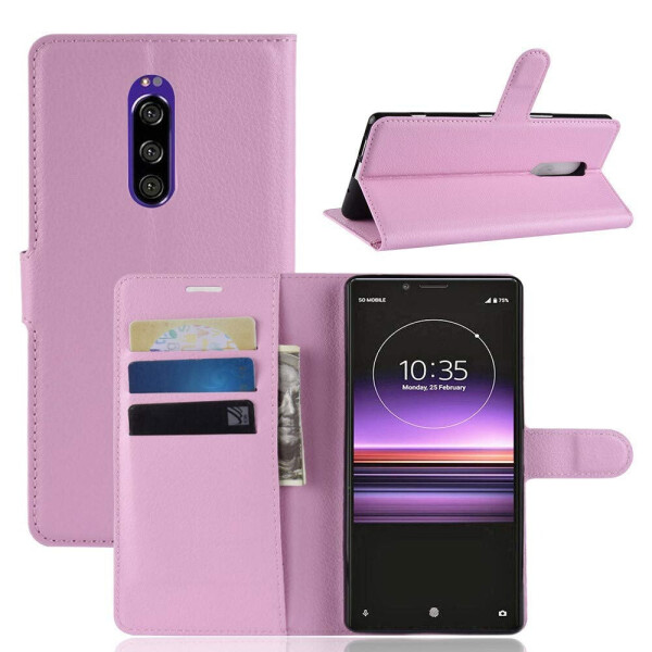 

Чехол-книжка Litchie Wallet для Sony Xperia XZ4 / Xperia 1 Светло-розовый