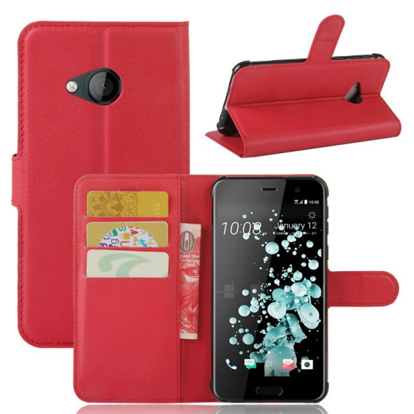 

Чехол-книжка Litchie Wallet для HTC U Play Красный