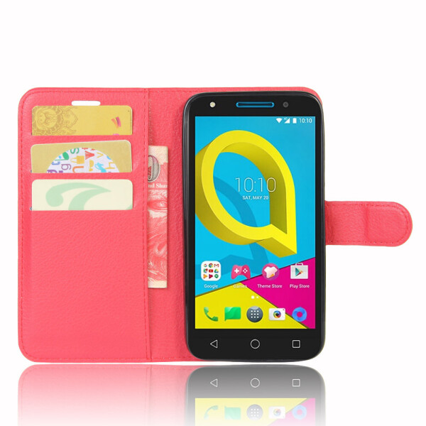 

Чехол-книжка Litchie Wallet для Alcatel U5 5044D / 5047D Красный