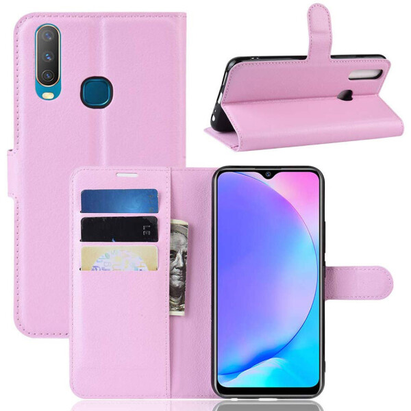 

Чехол-книжка Litchie Wallet для Vivo Y17 / Y3 Pink