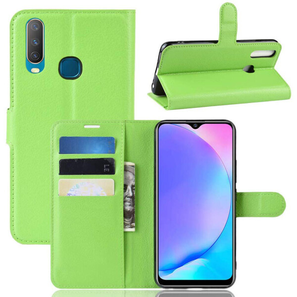 

Чехол-книжка Litchie Wallet для Vivo Y17 / Y3 Green