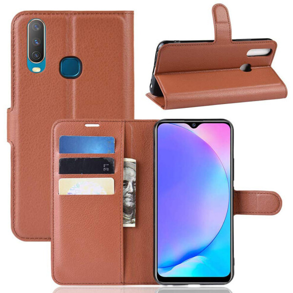 

Чехол-книжка Litchie Wallet для Vivo Y17 / Y3 Brown