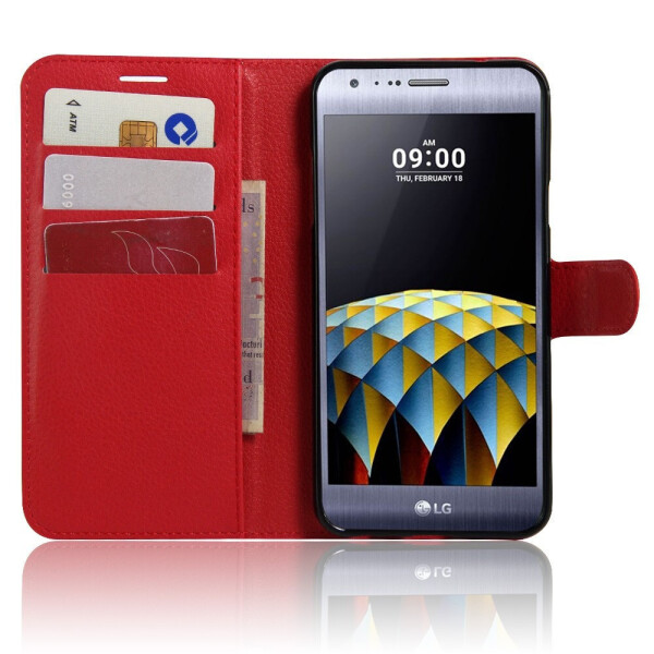 Акція на Чехол-книжка Litchie Wallet для LG X Cam K580 Красный від Allo UA