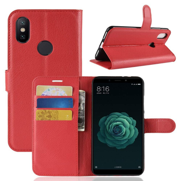 

Чехол-книжка Litchie Wallet для Xiaomi Mi 6X / Mi A2 Красный