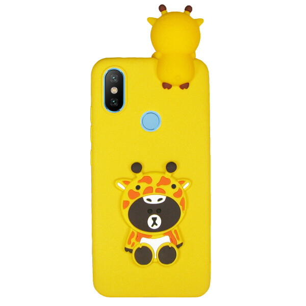 

Чехол Cartoon 3D Case для Xiaomi Mi 8 Жирафы