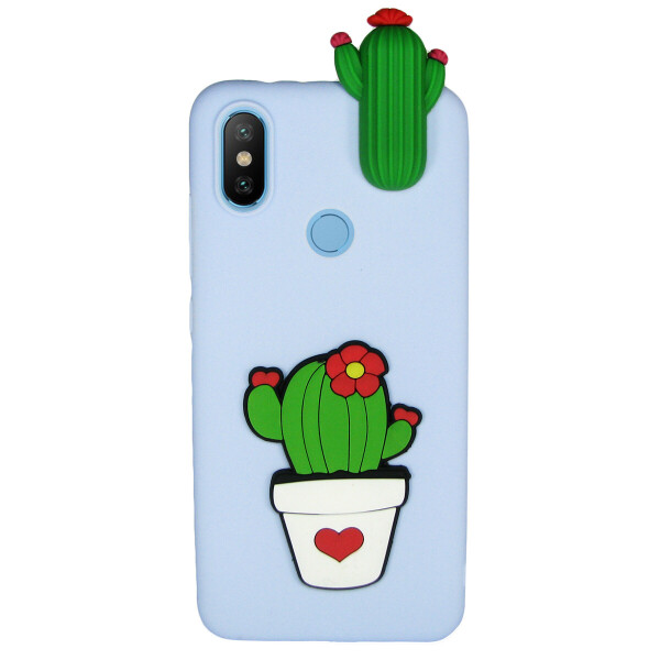 

Чехол Cartoon 3D Case для Xiaomi Mi 8 Кактус