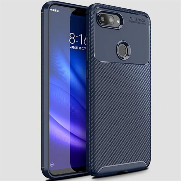 

Чехол Carbon Case Xiaomi Mi 8 Lite Синий